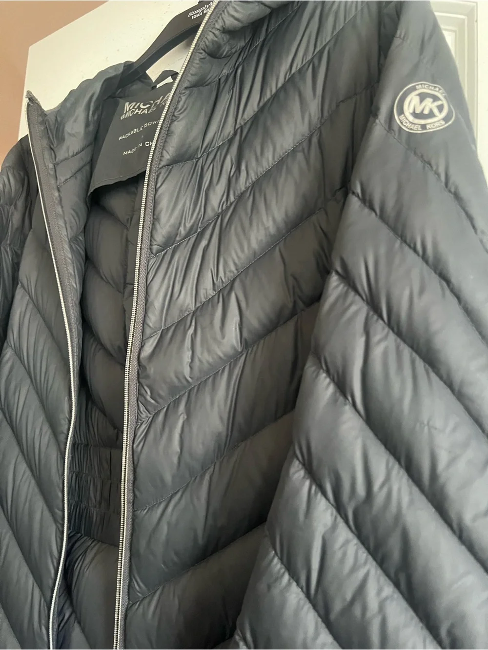 Michael Kors Gray Quilted Puffer Jacket